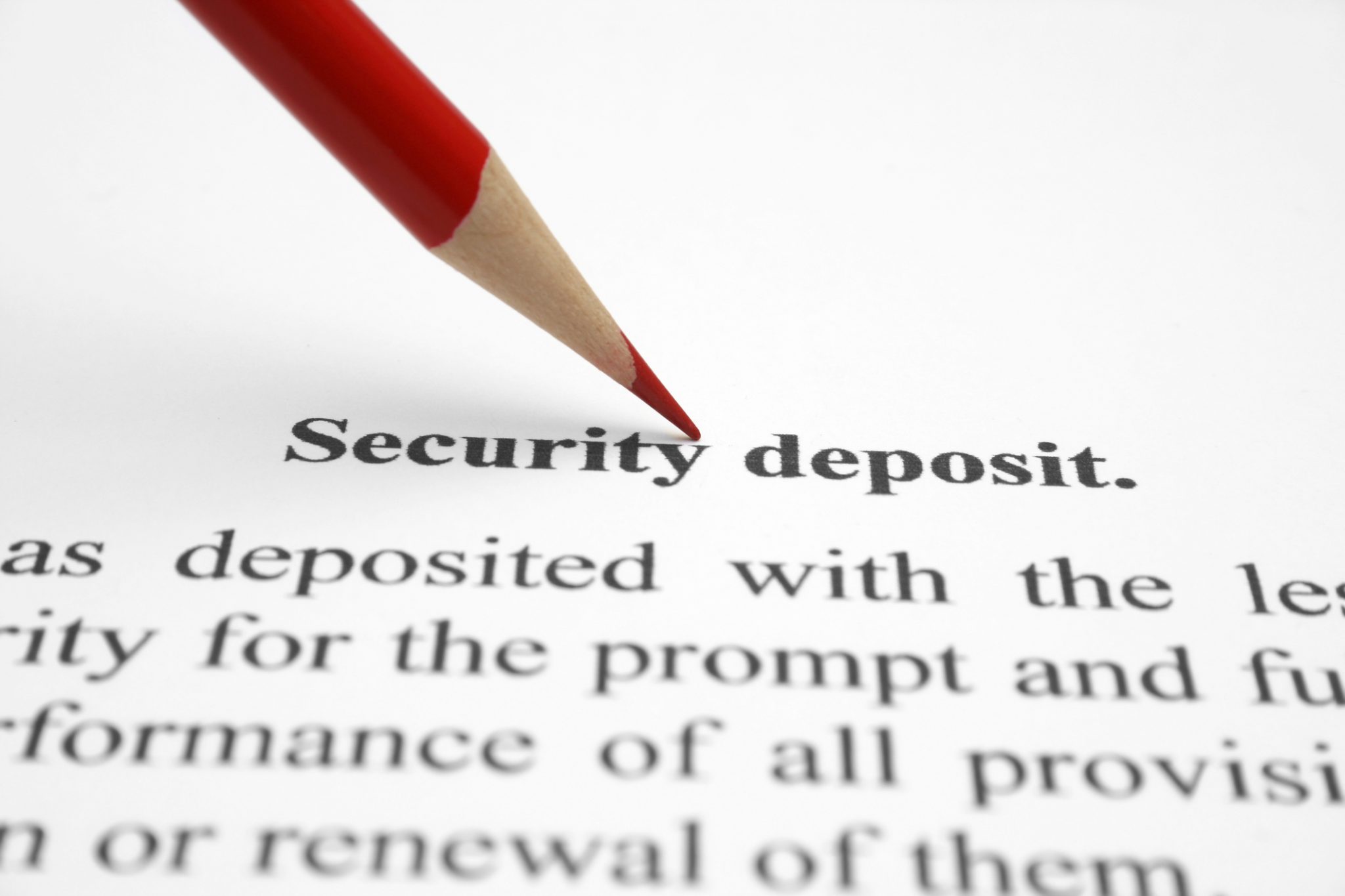 Security deposit