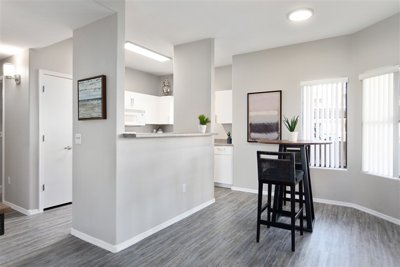 Unfurnished apartment interior at The Cove Apartments.